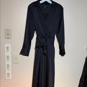 Tahari ASL Black Long Sleeve Dress